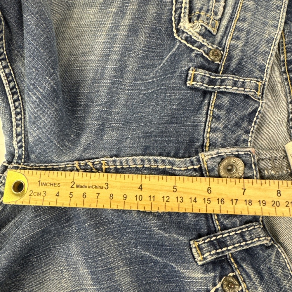 Silver Jeans Frances Capri Women W30 Blue‎ Denim Stretch Medium Wash L1268SVP356 - Picture 11 of 16